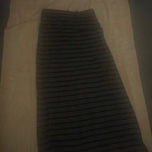 Long , grey based nn black stripes  tubed top